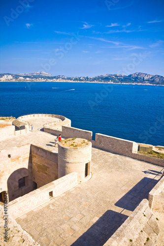 Chateau d'If mentioned in Monte Cristo novel, in Marseilles