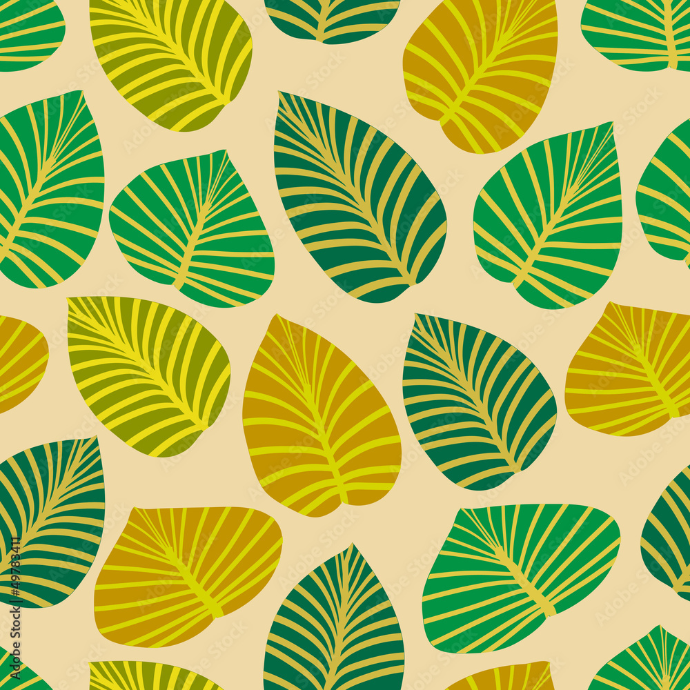 Seamless. The leaves and branches. Seamless. The leaves and branches.