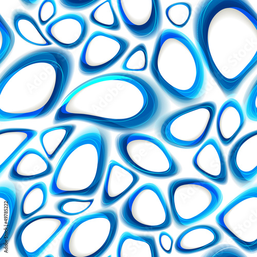 Abstract seamless blue background with moving water drops. Eps10