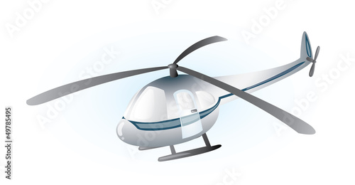 Grey helicopter