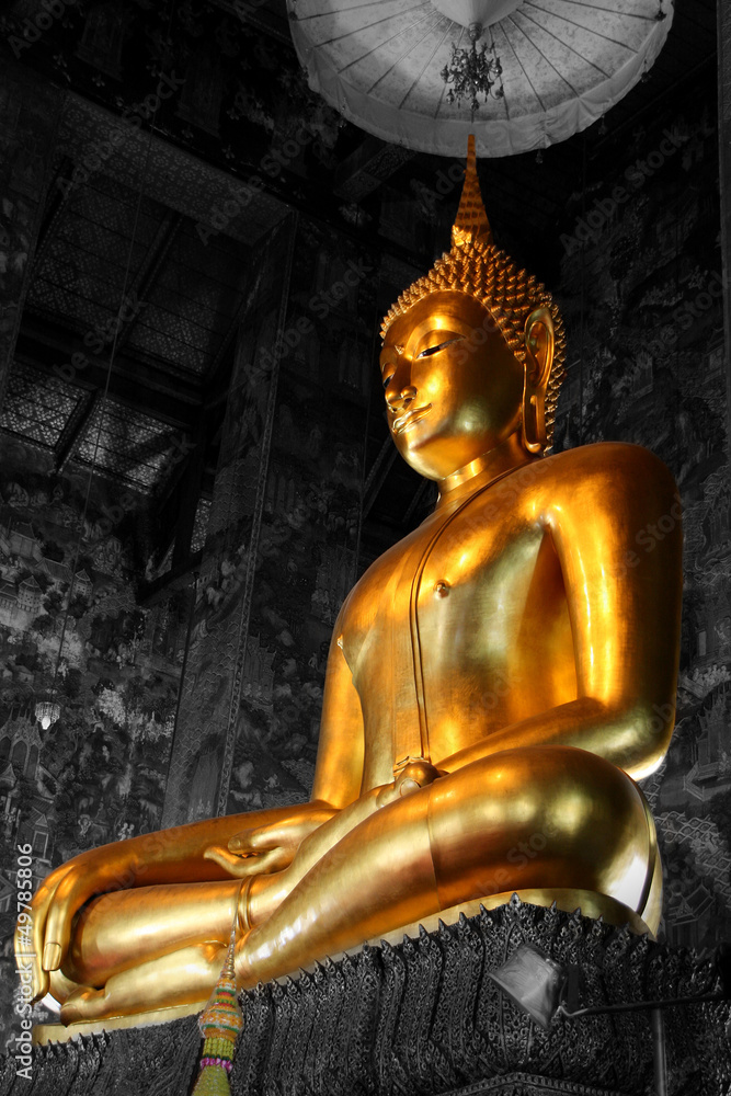 Buddhist temple in Thailand. Buddha
