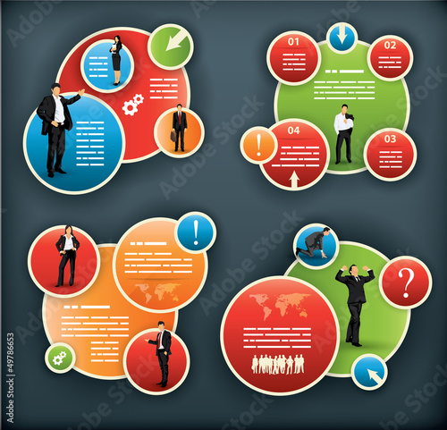 An infographic template for corporate and business