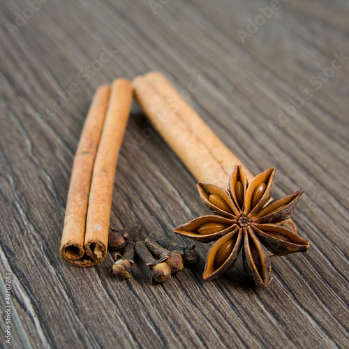 cinnamon, cloves and anise