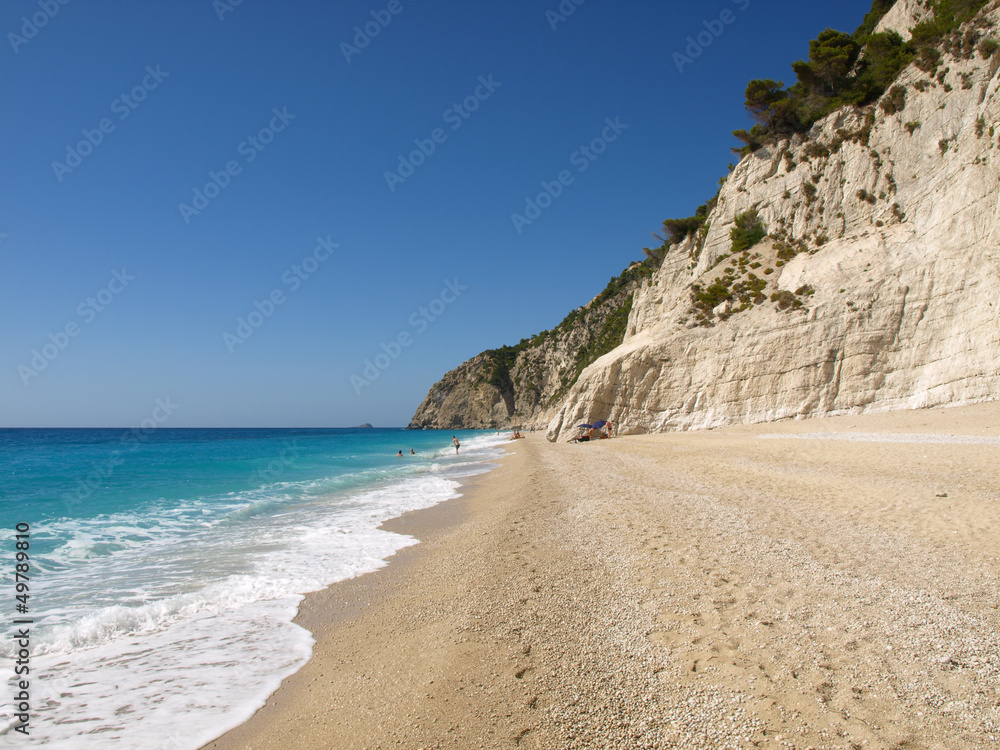Idyllic tropical sand beach