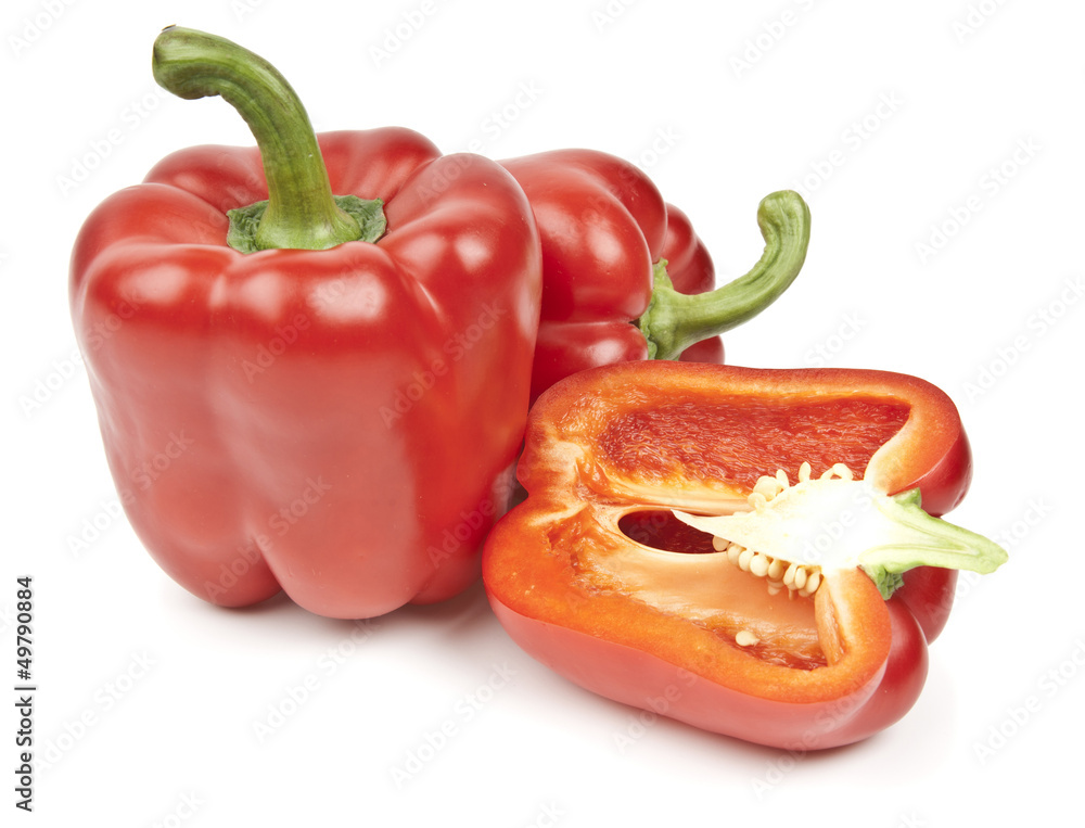 red pepper isolated on white background red pepper isolated on white background