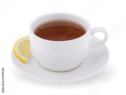 Fragrant delicious lemon tea.