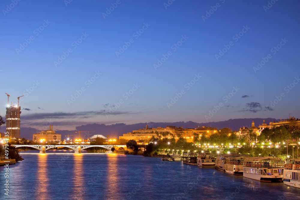 City of Seville at Evening