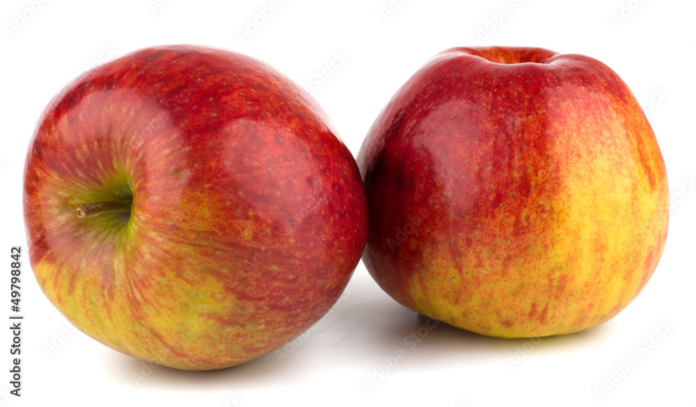 Ripe red apple iIsolated on white background Ripe red apple iIsolated on white background
