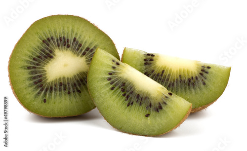 Kiwi fruit isolated on  white background