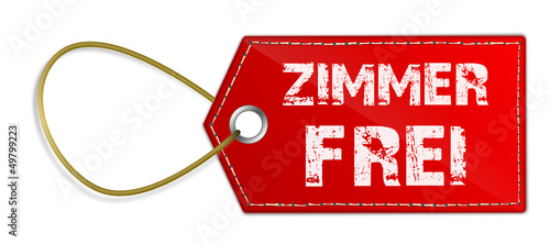 Schild Zimmer frei