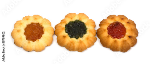 Foto cookie sweets on white background