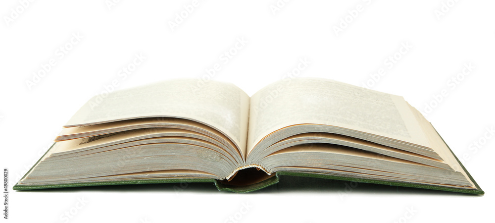 Opened book isolated on white Opened book isolated on white