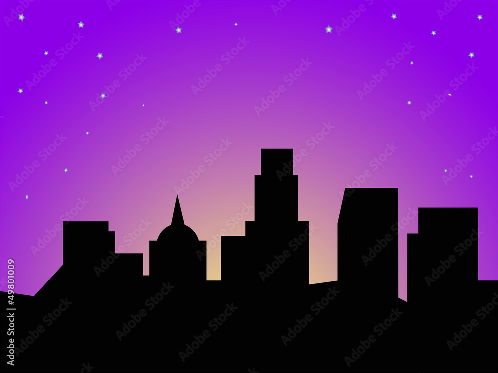 Fototapeta premium Ночной город