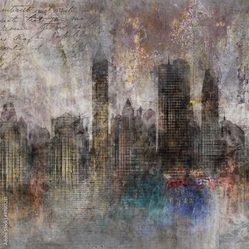 Obraz Miasto tło grunge