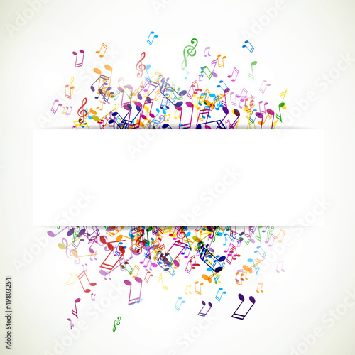 Vector Illustration of an Abstract Music Background