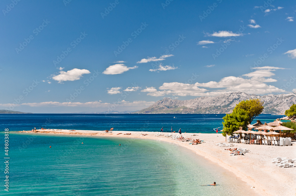 Fototapeta premium Beach at Makarska, Croatia