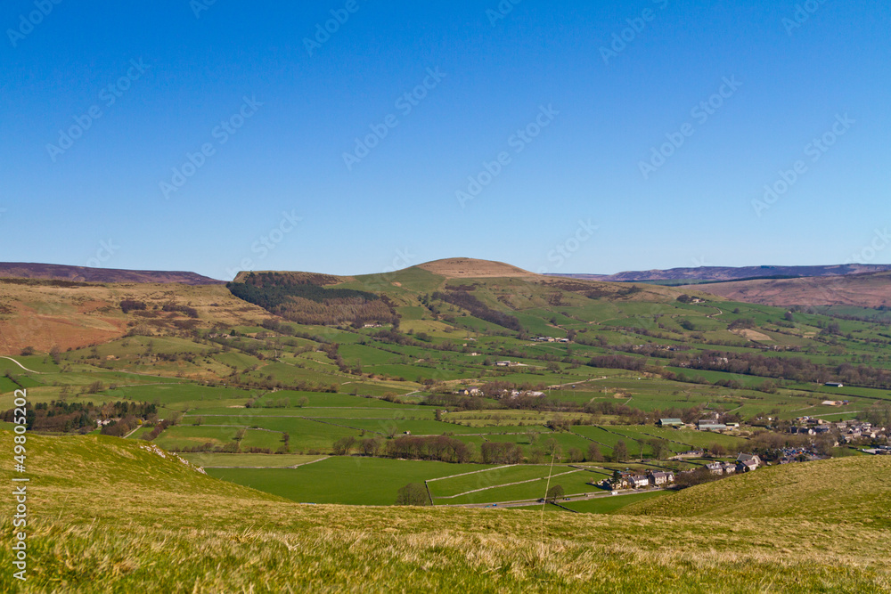 View over Castleton,Peak district