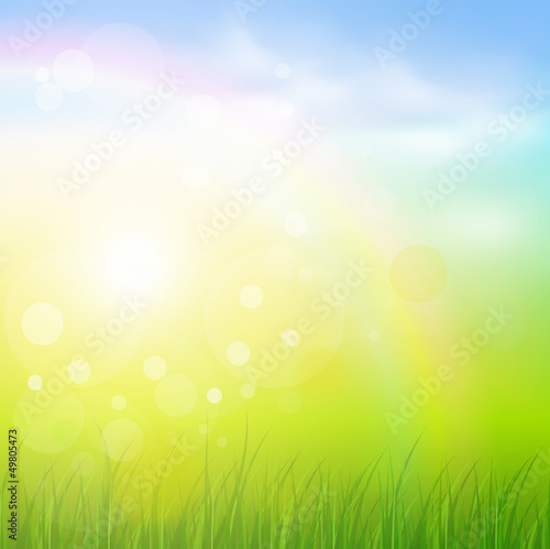 Natural sunny background.