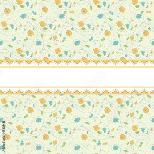 Retro baby greeting card vintage vector