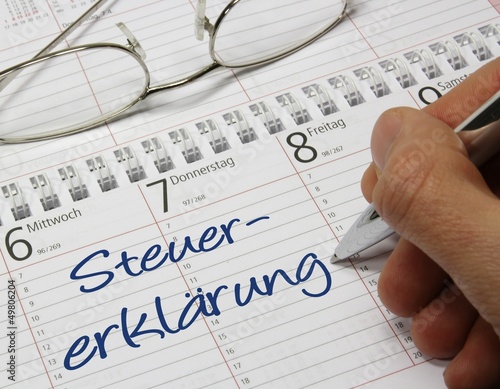 Kalender Steuererklärung