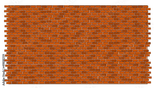 A vector illustration of red brick wall