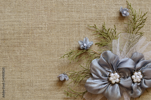 Background with a flower ar...