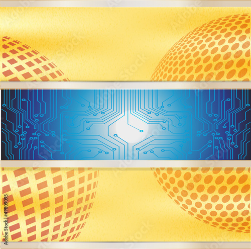 technology abstract background - vector illustration