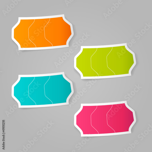 Etiquette prix 4 couleurs