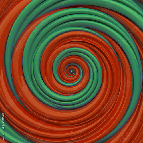 Christmas red green hypnotic spiral candy background