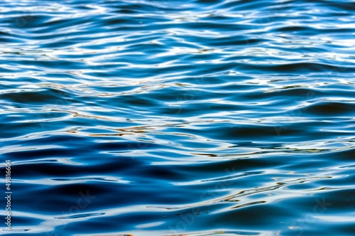 Deep blue water surface