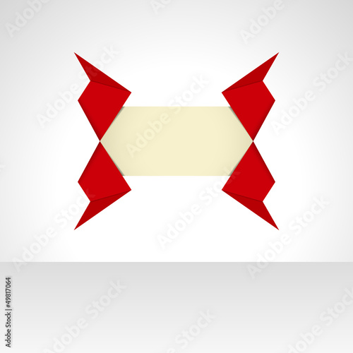 Free Download origami style label - GFXLoad
