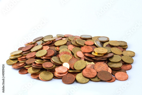 Pile of Euro coins