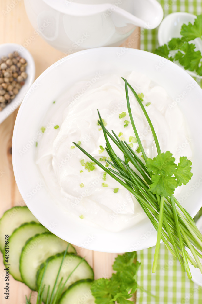 Fresh curd with herbs Fresh curd with herbs