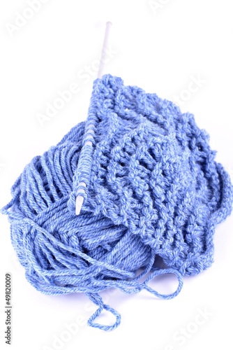 tricoter bleu