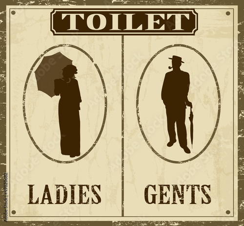 Toilet old style  poster