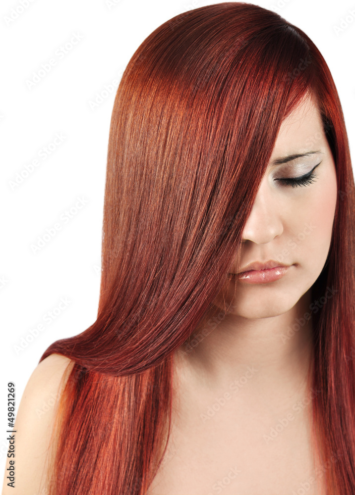 Fototapeta premium straight red hair