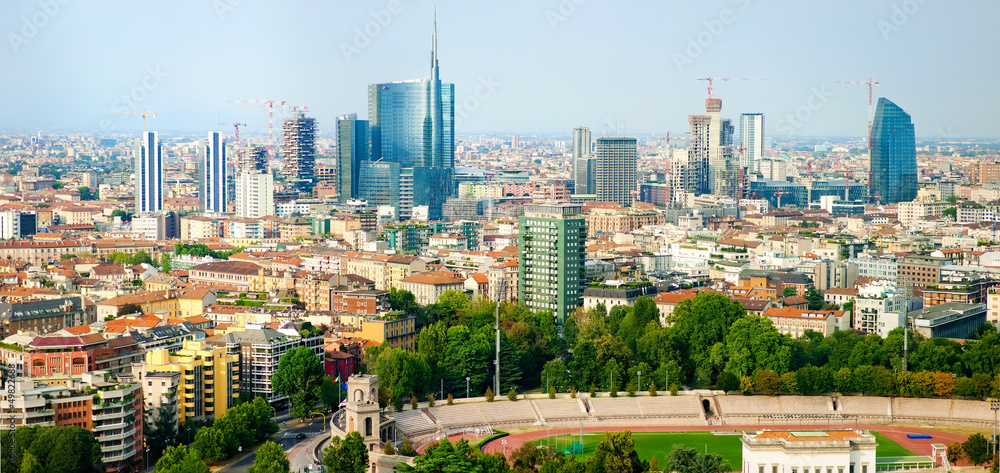panorama of Milan