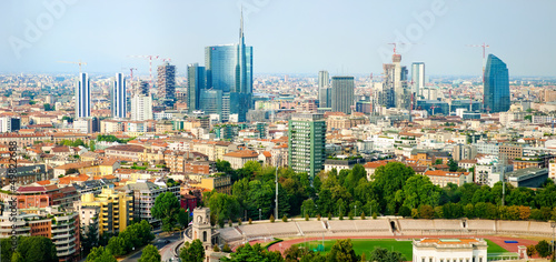 panorama of Milan