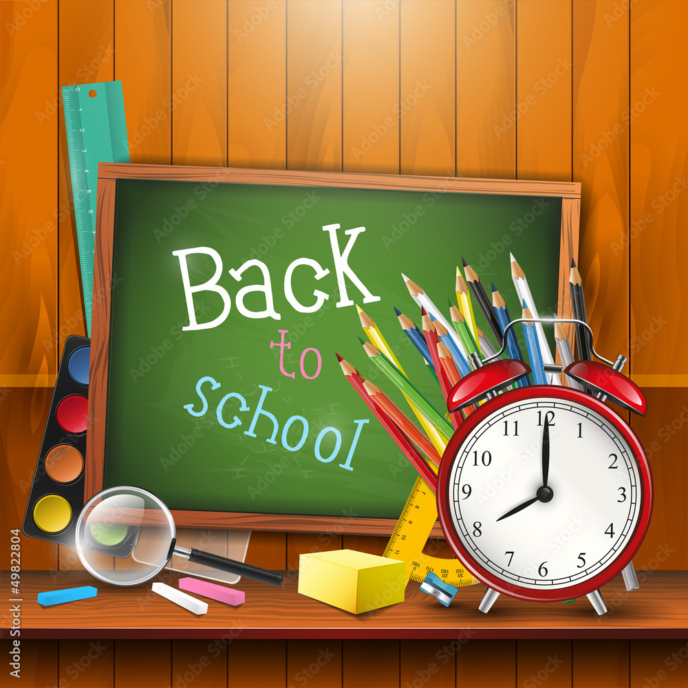 Back to school - vector background Back to school - vector background