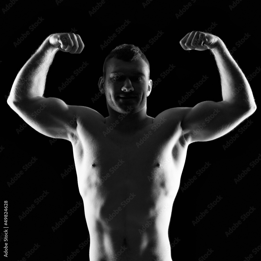 Naklejka premium Bodybuilder