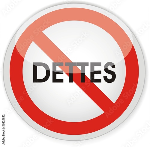 panneau dettes