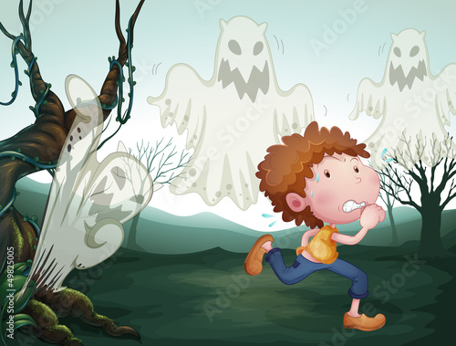 The boy and the three ghosts