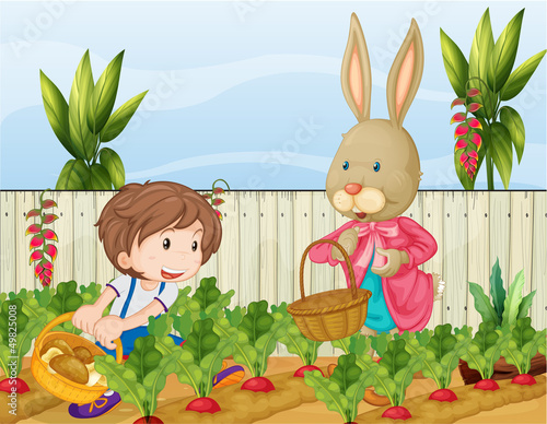 The gardener and the bunny