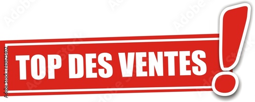 étiquette top des ventes