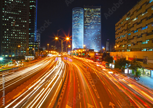 Night traffic jam © SJ Travel Footage