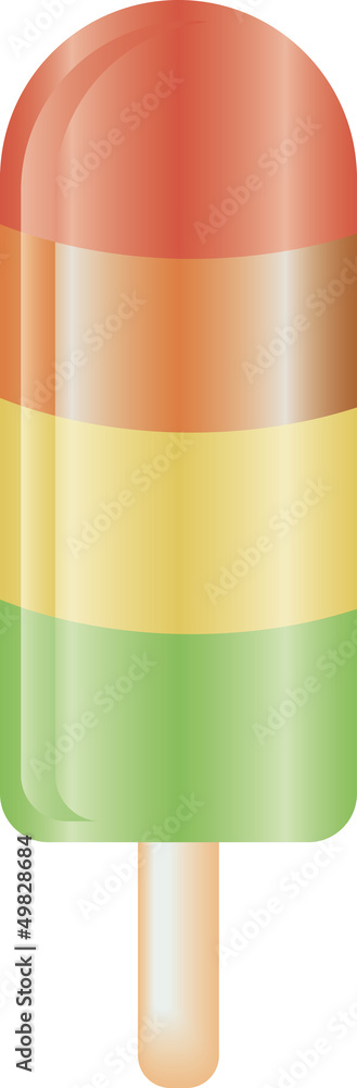 Obraz premium Multicolor ice cream illustration