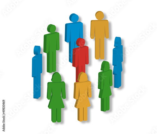Figuren, Gruppe, Coaching, Gespraech, Therapie