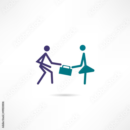 Stealing a woman handbag