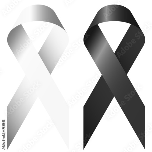 Schleifen - weiß + schwarz