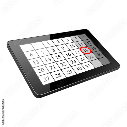 tablet kalender I
